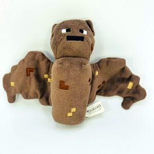 Minecraft Overworld Bat 7” Mini Plush Series Brown 2014 Mojang READ DESCRIPTION